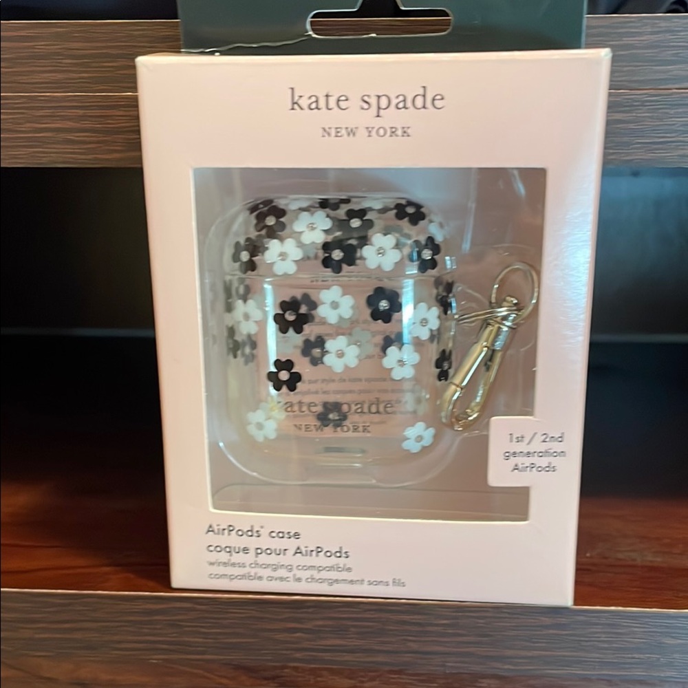 Kate Spade New York AirPod case 1and2 generation Flowers